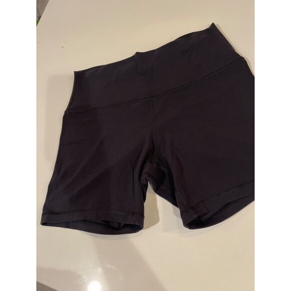 Lululemon Black High-Waisted Womens Athletic Shorts Size 10 Stretchy Comfortable - Picture 2 of 6